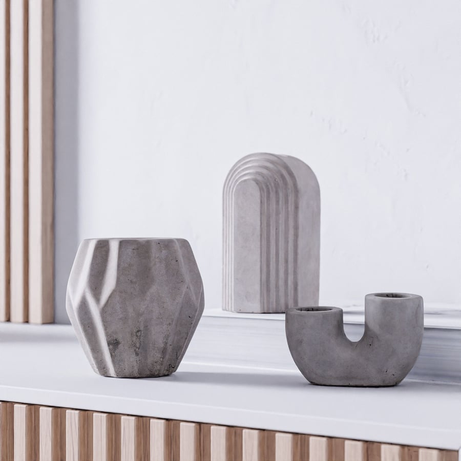Betonrohr-Kerzenhalter Modelle