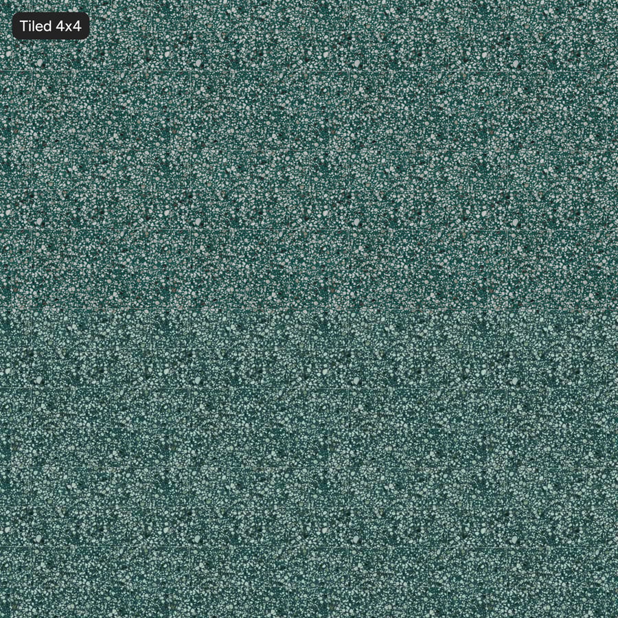 Large Chip Square Terrazzo Tile Texture, Green