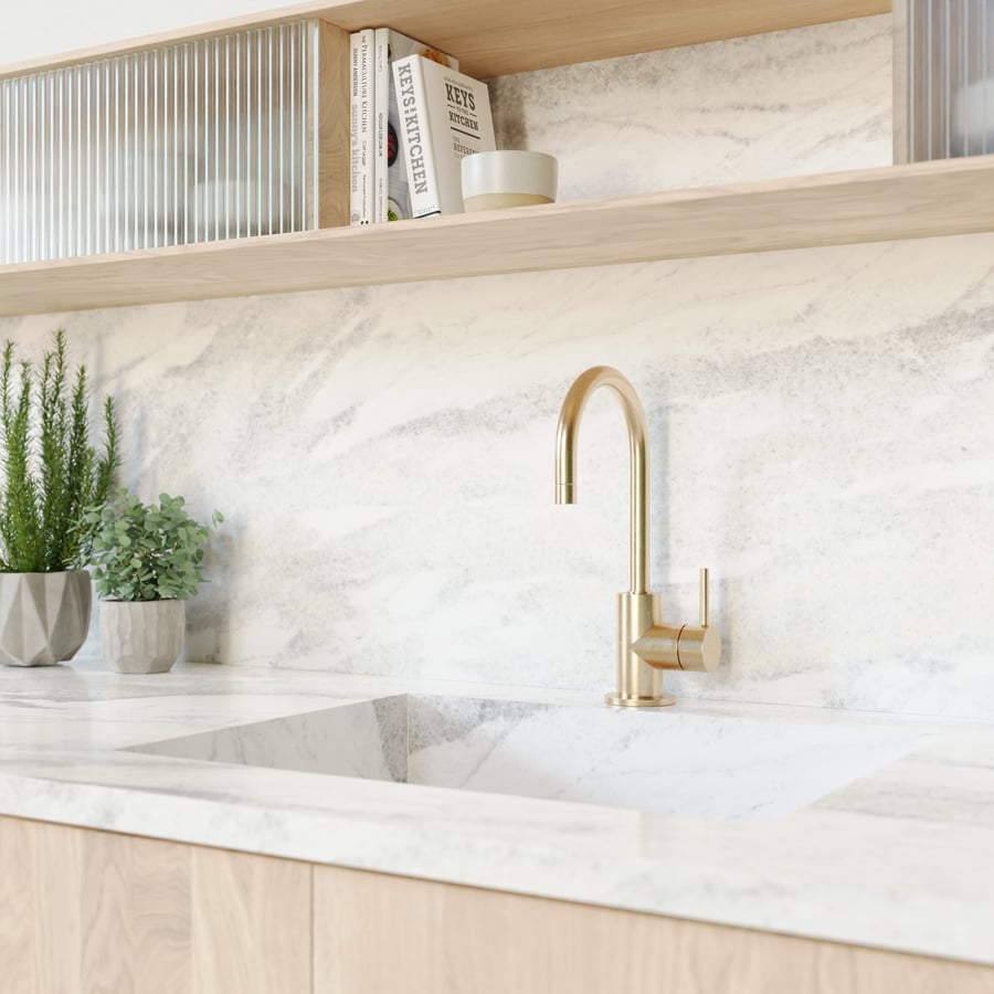 Namib Fantasy Crystal Soft Polished Quartzite Stone Texture, White
