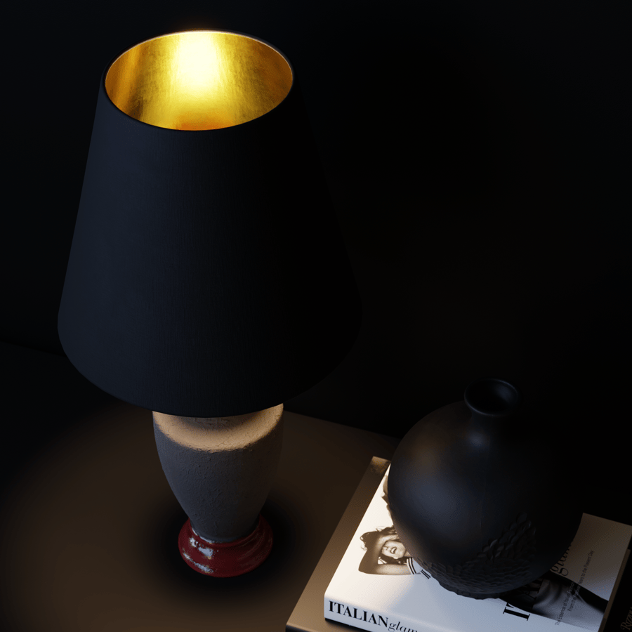 Lampu Arrius Shade Model Eno Ceramic, Hitam